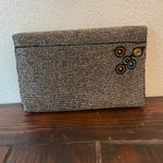 Mary Frances Cocktail Time Beaded Blue Martini Clutch Bag Purse Silver Photo 1