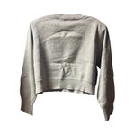 NEW Rotate by Birger Christensen Cropped Sweater Rhinestone Logo size 40 Grey Gray Photo 3