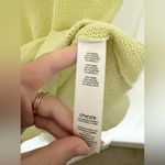 Chico's Chico’s Green Knit Short Sleeve Sweater Top Slime Green Lime Ramie Size Small Photo 4
