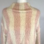 Hem & Thread  candy cane striped mock neck soft fuzzy sweater size medium Photo 2