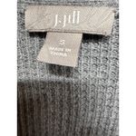 J. Jill Gray Waffle Knit Button Cardigan Grandma Sweater Size Small Cottage Core Photo 4