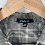 Madewell ‎ Plaid Westlake Shirt Button Front Grey Menswear Plaid Size XXS Photo 3