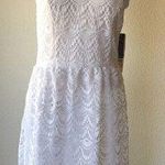 Kensie white crochet summer dress graduation spring wedding guest Photo 0