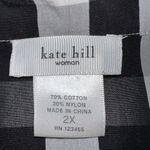 Kate Hill  Black and White Checkered Women's Top Photo 6
