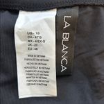 La Blanca  Elegant Black Bikini Bottom with Gold Tje Accents Size 16 Photo 6