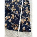 Rokoko  Womens Navy Blue Floral Sleeveless Tie Back A-Line Mini Dress Size M Photo 7