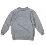 Vintage Gray Christmas Sweatshirt Large Cardinal Bird House Embroidered Crew Photo 1