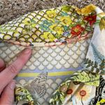 Johnny Was  Happy Wings butterfly floral print polo collared shirt blouse large Photo 5