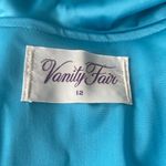 Vanity Fair VINTAGE  Robe Women’s Sz 6 Blue Wrap Ruffle Neck 70s Wrap Fairy Photo 7