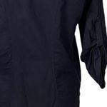 James Perse  Slub Open Drape Cardigan Shirt in Black Minimalist Size Small Flowy Photo 3