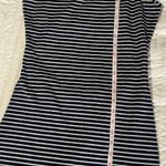 Abercrombie & Fitch blue striped backless peephole bodycon dress Photo 0