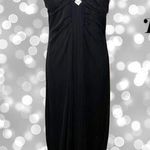 Taboo Nwot!  beautiful long black gown! Beautiful rhinestone center design! Photo 0