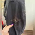 Harley Davidson Military Style Sweatshirt Jacket medium motorcycle layered‎ Black Photo 2