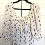 For Love & Lemons NWT White Floral Viola Mini Dress Size L Photo 3