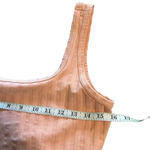 Aerie Offline Cropped Tank Size Medium Ribbed Top Stretchy Orange Photo 3