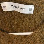 ZARA Olive Green Women's Turtleneck Sweater Photo 2
