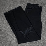 Garage Black  Jeans Straight Vintage Denim Distressed Photo 0