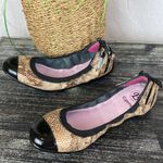 Esporre Reptile Snake Print Brown & Black Ballet Flat Shoes 6.5 Photo 3