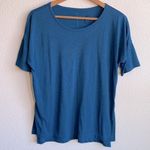 Nike Dri-FIT Short Sleeve Yoga Training Top Blue Size Small Photo 1