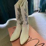 Wild Pair  White and Silver Heeled Boots Photo 1