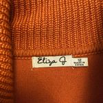 Eliza J  belted cowl neck sweater midi dress burnt orange size 12 Photo 2