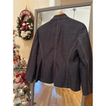 Kasper  Women's Denim Two Button Blazer Dark Gray Size 6 Photo 5