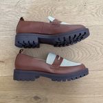 Loft - Canvas Lug Sole Penny Loafers in Brown & Off White Photo 1