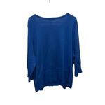 Fashion Bug Women's Plus 3X Blue Button Front quarter sleeve Cardigan Sweater Photo 1