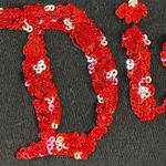 Disneyland Resort Mickey Mouse holiday bling red sequins short sleeve t-shirt 1X Photo 3