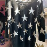 Cotton Emporium Black and White Star print lightweight Sweater Photo 6