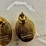 Avon Vintage red gold tone post earrings Photo 4