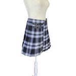 No Boundaries  Juniors M 7-9 black and white plaid school girl mini skirt Photo 4