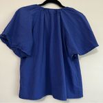 A New Day Women’s Textured Puff Sleeve Blouse - Size Small - Royal Blue boho Photo 4