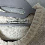 Abercrombie & Fitch Abercrombie Cream Short Sleeve Knit Sweater Photo 1