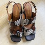 Tory Burch  Slingback snakeskin embossed leather sandal Photo 6