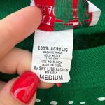 Vintage 80s Nutcracker Ugly Christmas Sweatshirt Puff Print Santa Design Green M Size M Photo 4