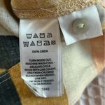 Rachel Zoe 100% linen abstract earth tones boho shift dress pockets NWOT Small Photo 6