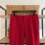 Banana Republic  Mid-Rise Martin Fit Red Woven Career Dress Pant Trouser, 4 Photo 1