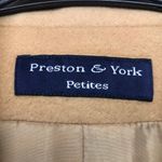 Preston & York VTG  Petites Women’s Wool Cashmere Blend Tan One-Button Blazer Photo 8