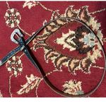 Justin Boots Womens Vintage Justins Genuine Black Snakeskin Belt Size 30 Photo 0