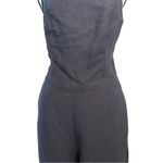 Abercrombie & Fitch Jumpsuit | Black Linen Blend Corset Back Size 6 Photo 6