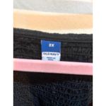 Old Navy  Womens 3X Black Dress Long‎ Sleeve Smocked Square Neck Casual Photo 6