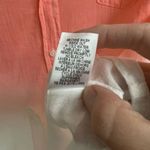 Frank & Eileen Barry dip dye ombre button up blouse women’s S coral pink neon Photo 5