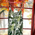 H&M Shorts One Piece Divided Palm Leaf Print Romper Photo 11