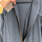 NWT Sun Kim Dark Teal Full Zip Blue London Tunic Dress Size XS Bubble Hem Photo 8