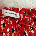 Faithfull the Brand  Red Floral Puff Sleeve Jumpsuit Size 4 Photo 12