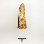 Vintage 80’s Chinese Patterned Satin Longline Jacket in Rose Gold | Size S/M Size M Photo 6