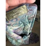 Leslie Fay maxi dress purple green abstract 1990s Photo 9