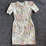 vintage caroline wells floral pearl puff sleeves dress cottage core y2k Pink Size 8 Photo 2