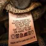 LovLov NWT Floral Print Elastic Waist Button Fly Wide Leg Denim Pants Blue Size undefined Photo 6